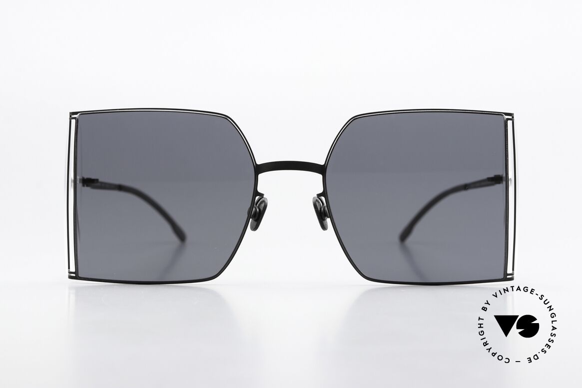 Mykita Helmut Lang HL003 Eckige Brille Seitenscheiben, Zusammenarbeit mit Modedesigner HELMUT LANG, Passend für Herren und Damen