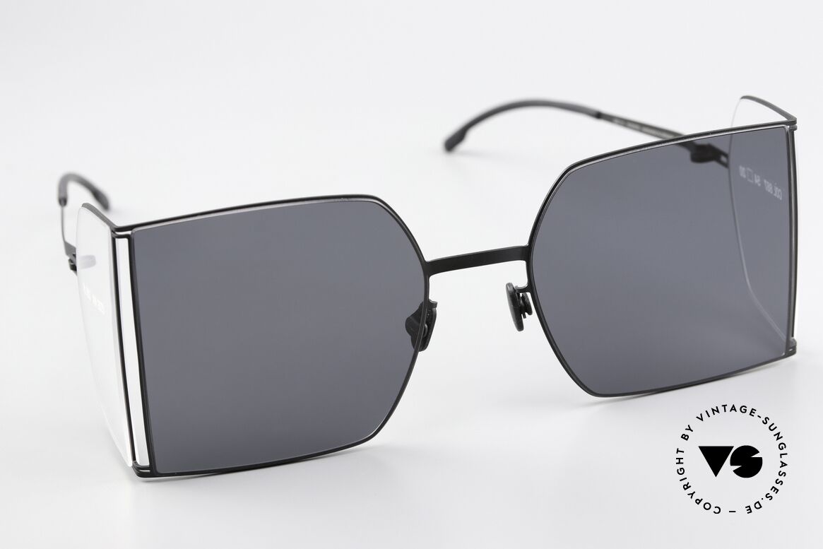 Mykita Helmut Lang HL003 Eckige Brille Seitenscheiben, ungetragenes Modell mit vollständiger Verpackung!, Passend für Herren und Damen