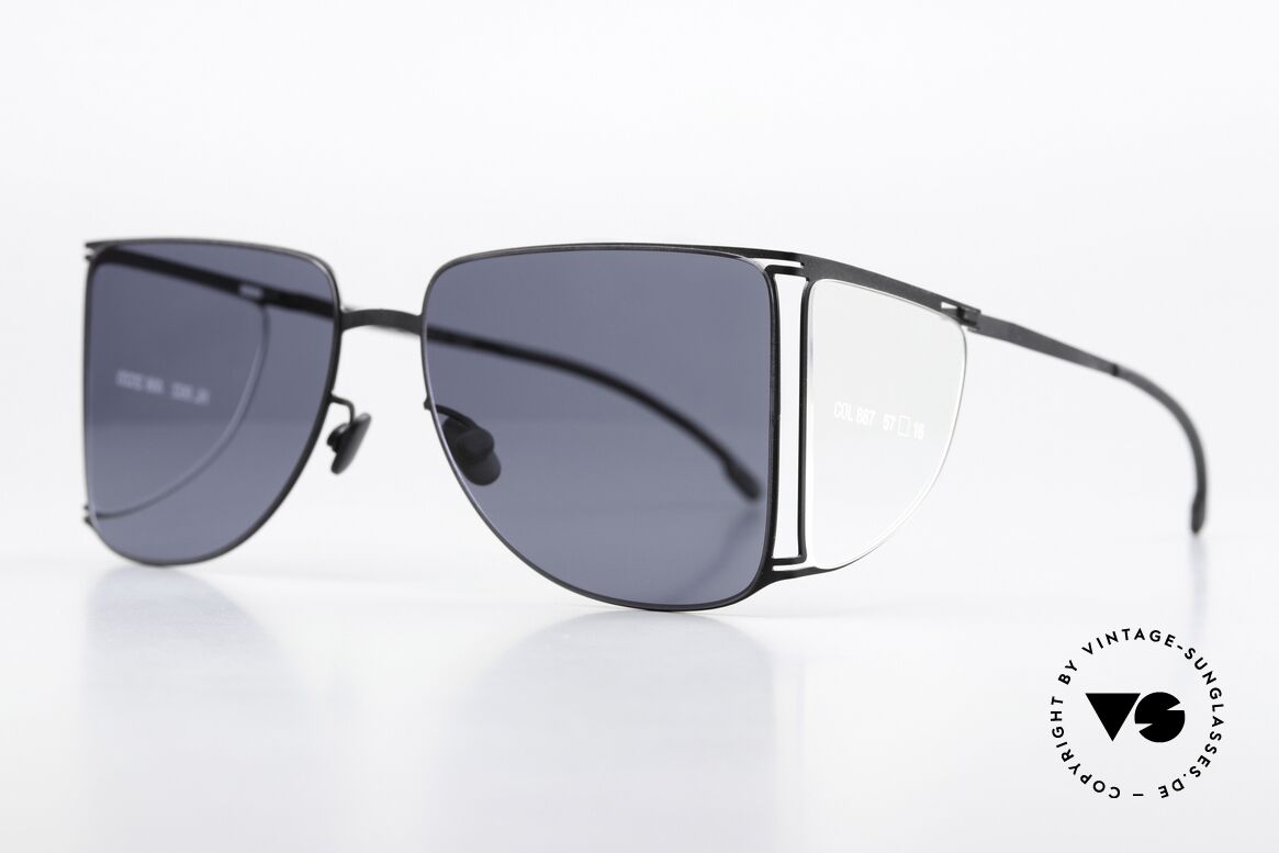 Mykita Helmut Lang HL002 Avantgardistische Sonnenbrille, eine minimalistisch-avantgardistische Sonnenbrille, Passend für Herren und Damen