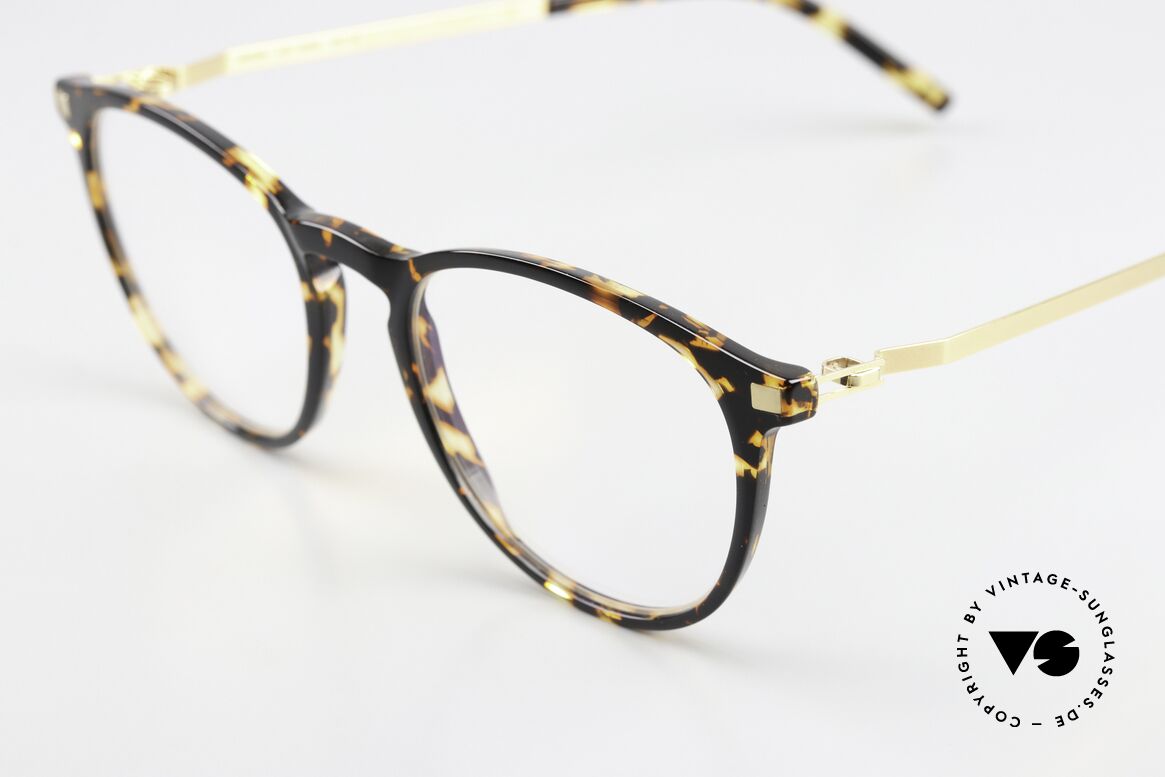 Mykita Nukka Trinidad / Glossy Gold Farbe, Azetat-Front mit charakteristischen Mykita-Bügeln!, Passend für Herren und Damen