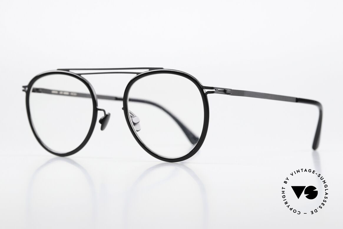 Mykita Maren Schwarze Designerbrille Unisex, Designerbrille, zeitlos schwarz für Damen und Herren, Passend für Herren und Damen