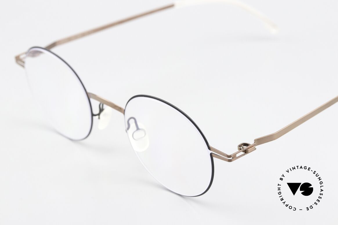 Mykita Yorin 2018er Lite Collection Brille, interessanter Color-Code 262: 'Shiny Copper / Black', Passend für Herren und Damen