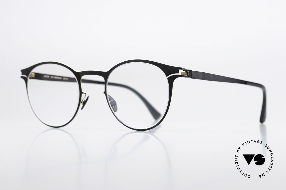 Mykita Maximilian Panto Brille Black Gold Edges, c. 279 "Black Gold Edges" (Brille für Damen & Herren), Passend für Herren und Damen