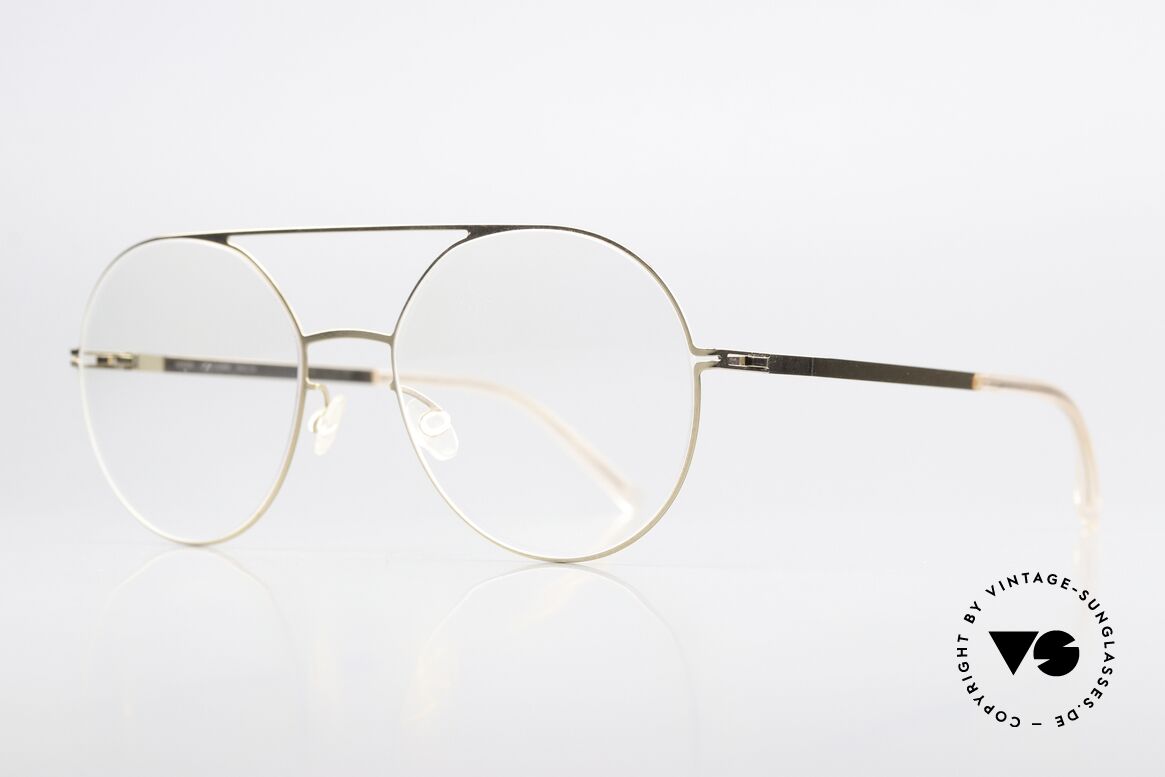 Mykita Lonne Damenbrille Champagne Gold, wohlbekannte Spitzenqualität; handmade in Germany, Passend für Damen