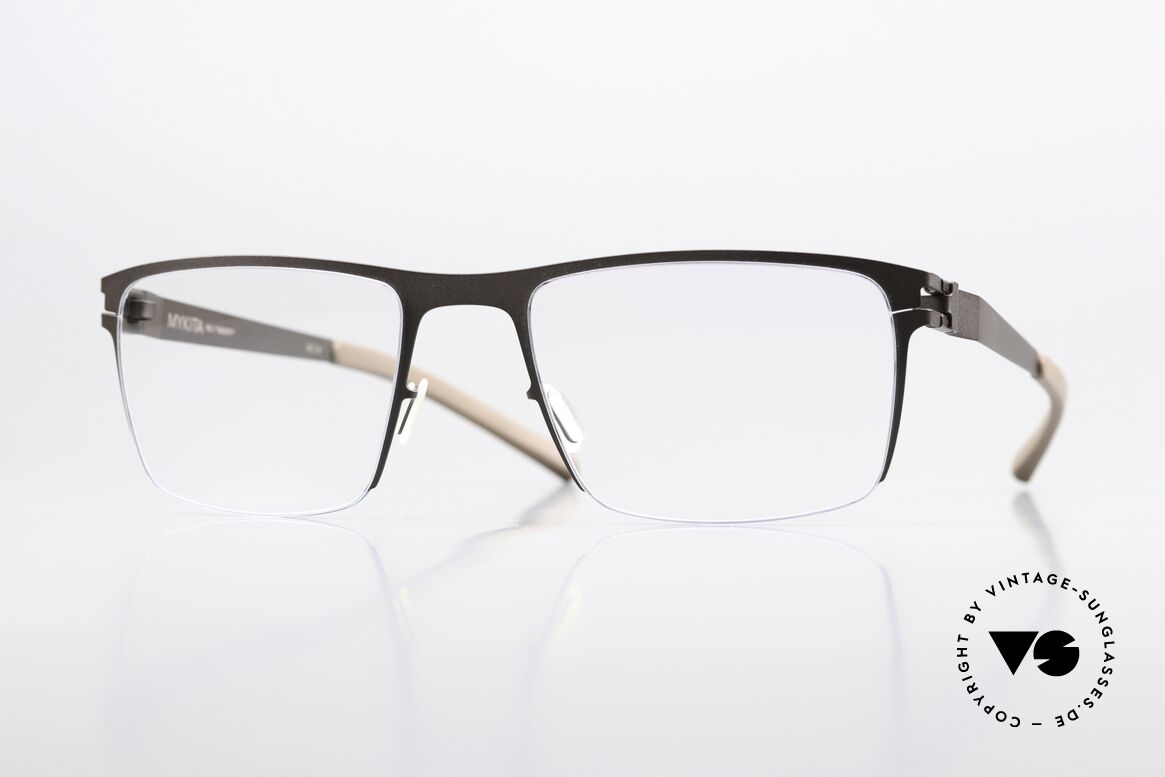 Mykita Monty Eckige Brille Brown Petrol Blue, Mykita Brille, Modell Monty, Größe 52-19, color 203, Passend für Herren