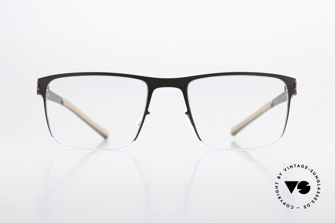 Mykita Monty Eckige Brille Brown Petrol Blue, eckige Fassung der NO1 Collection (2014 gefertigt), Passend für Herren