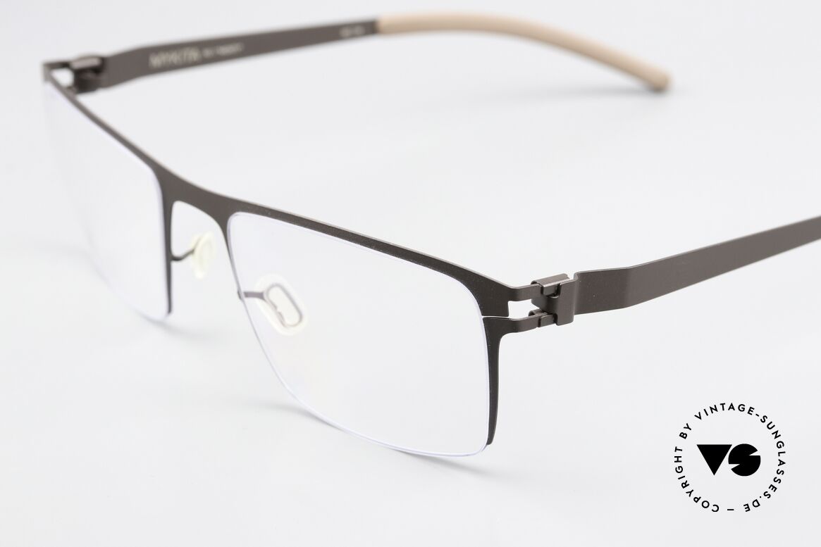 Mykita Monty Eckige Brille Brown Petrol Blue, wohlbekannte Spitzenqualität; handmade in Germany, Passend für Herren