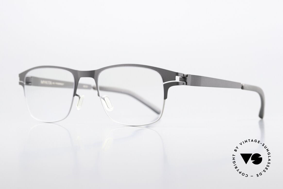 Mykita Fitzgerald No1 Collection Brille Von 2014, col. code 165 'Silver / Basalt' (markante Herrenbrille), Passend für Herren