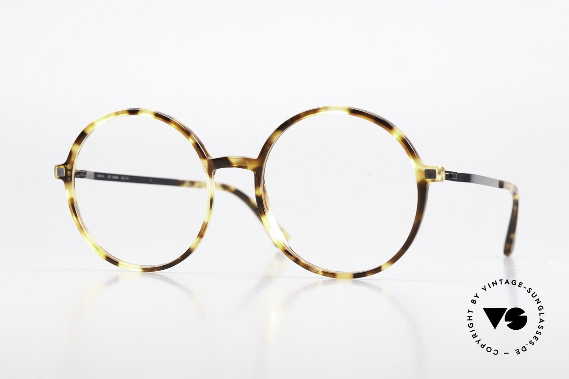 Mykita Anana Weibliche Runde Designerbrille, Mykita Frauenbrille, Anana, Größe 54-19, color 916, Passend für Damen