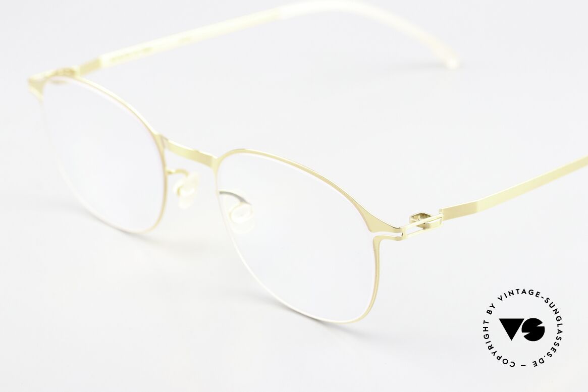 Mykita Toimi Damenbrille Glossy Gold Metall, wohlbekannte Spitzenqualität; handmade in Germany, Passend für Damen