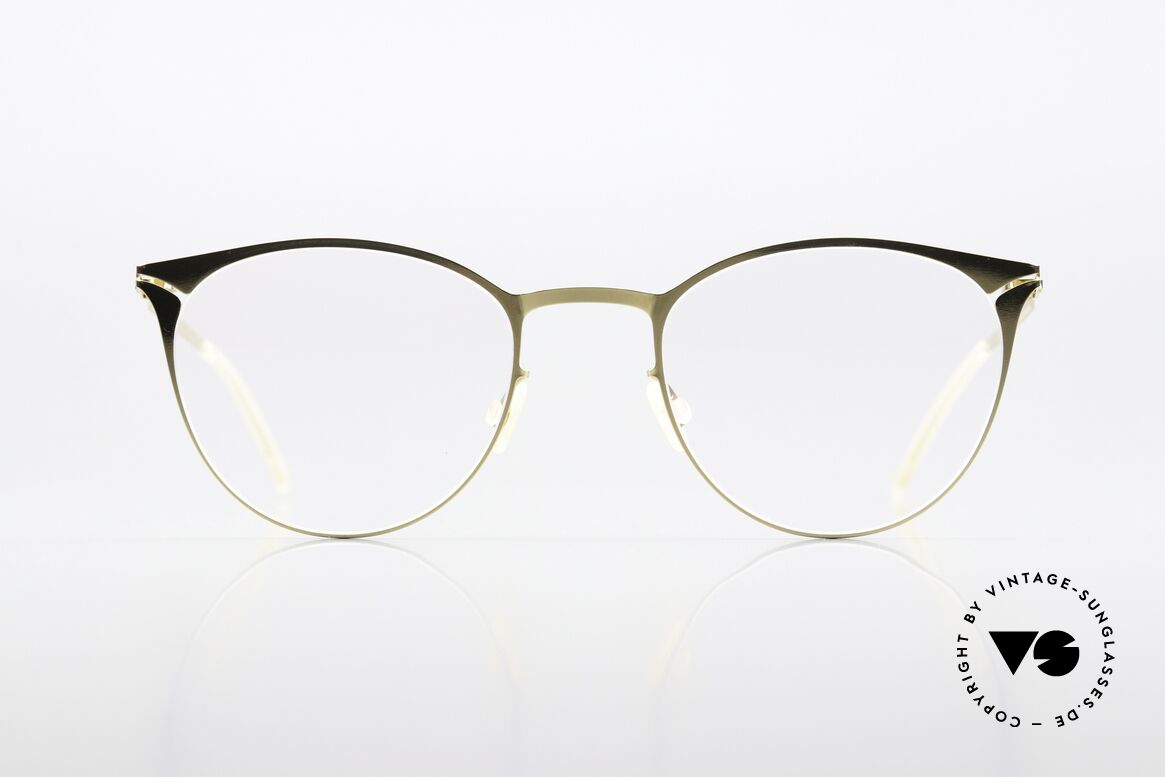 Mykita Gesa Brille Für Frauen In Glossy Gold, Metall-Fassung, LITE Collection (2017-18 gefertigt), Passend für Damen