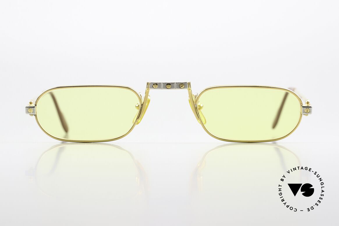 Cartier Demi Lune Santos - L Limitierte L Version Von 1987, wurde 1987 veröffentlicht und dann bis 1997 produziert, Passend für Herren und Damen Cartier Demi Lune Santos - L Limitierte L Version Von 1987, wurde 1987 veröffentlicht und dann bis 1997 produziert, Passend für Herren und Damen