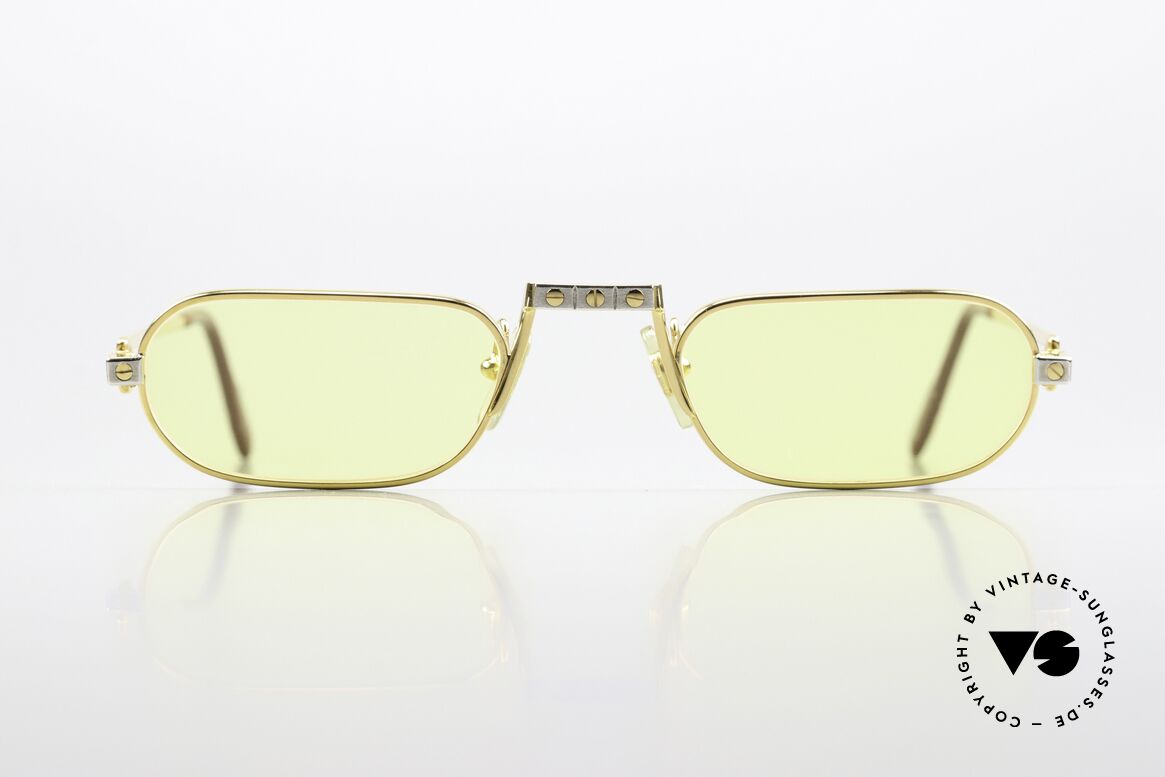 Cartier Demi Lune Santos - M Luxus Lesebrille Von 1987, wurde 1987 veröffentlicht und dann bis 1997 produziert, Passend für Herren und Damen Cartier Demi Lune Santos - M Luxus Lesebrille Von 1987, wurde 1987 veröffentlicht und dann bis 1997 produziert, Passend für Herren und Damen