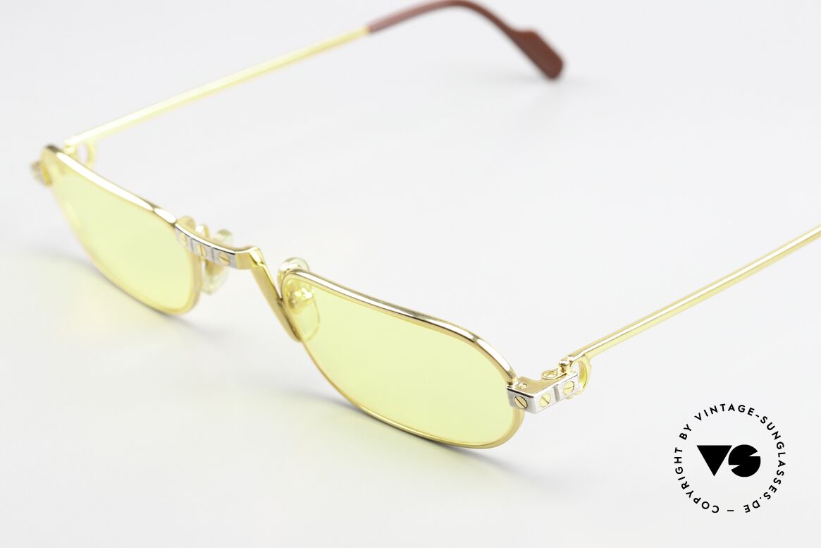 Cartier Demi Lune Santos - M Luxus Lesebrille Von 1987, meistverkaufte Variante, Größe 50-24, 140 (unisex Brille), Passend für Herren und Damen Cartier Demi Lune Santos - M Luxus Lesebrille Von 1987, meistverkaufte Variante, Größe 50-24, 140 (unisex Brille), Passend für Herren und Damen