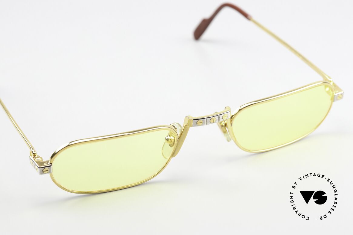 Cartier Demi Lune Santos - M Luxus Lesebrille Von 1987, 2nd hand Modell im neuwertigen Zustand; mit orig. Etui, Passend für Herren und Damen Cartier Demi Lune Santos - M Luxus Lesebrille Von 1987, 2nd hand Modell im neuwertigen Zustand; mit orig. Etui, Passend für Herren und Damen