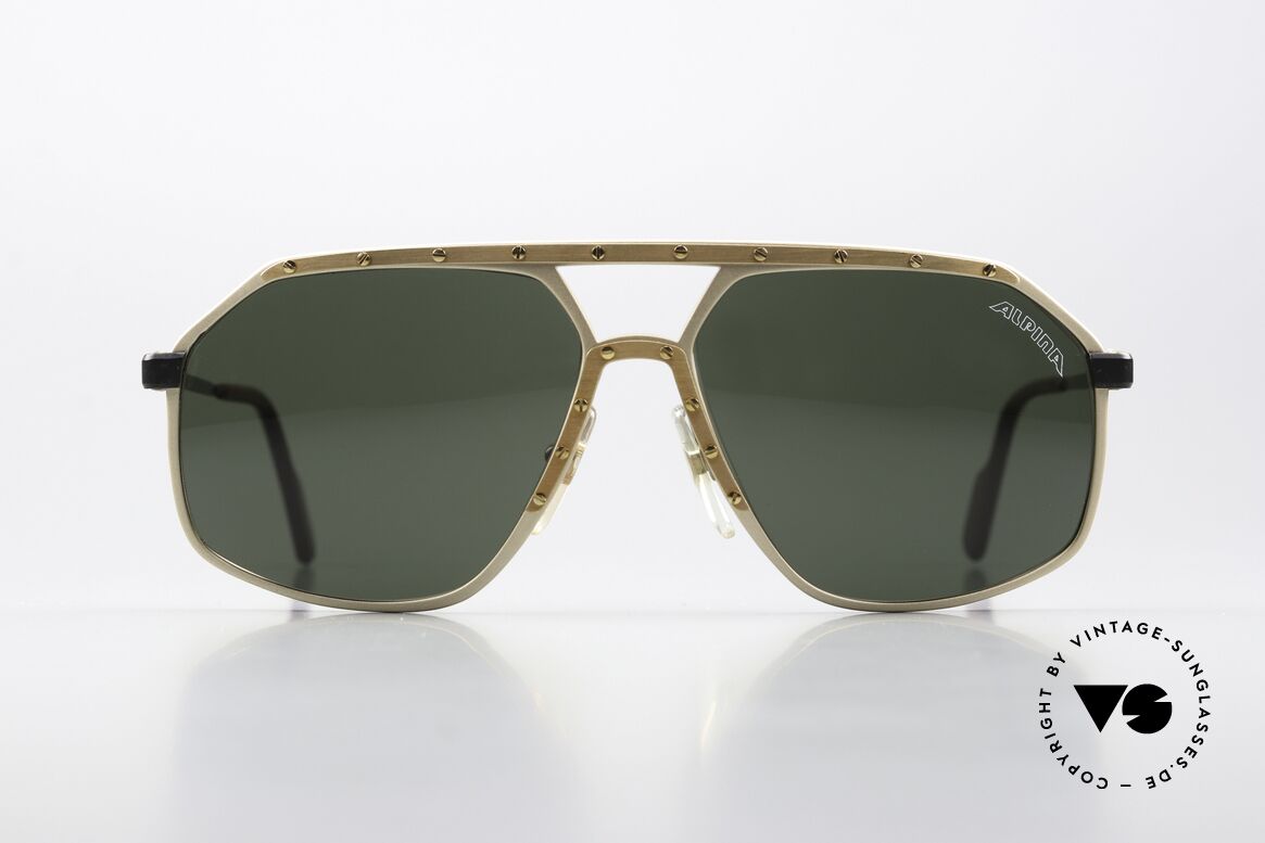 Alpina M6 Gold Black Limited Edition 80er, West Germany Brille; von 1987 bis 1991 produziert, Passend für Herren und Damen Alpina M6 Gold Black Limited Edition 80er, West Germany Brille; von 1987 bis 1991 produziert, Passend für Herren und Damen