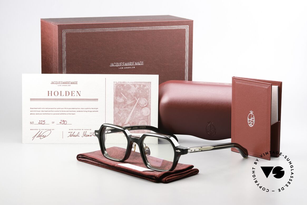 Jacques Marie Mage Holden Massive Azetatbrille Eckig, Größe: medium, Passend für Herren und Damen