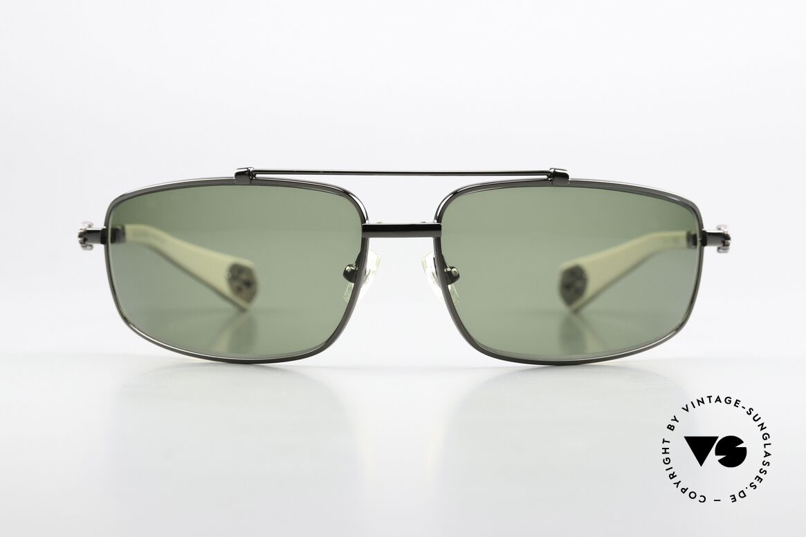 Chrome Hearts Boned Rockstar Sonnenbrille Von 2004, sportliche Luxussonnenbrille für Insider/Kenner, Passend für Herren