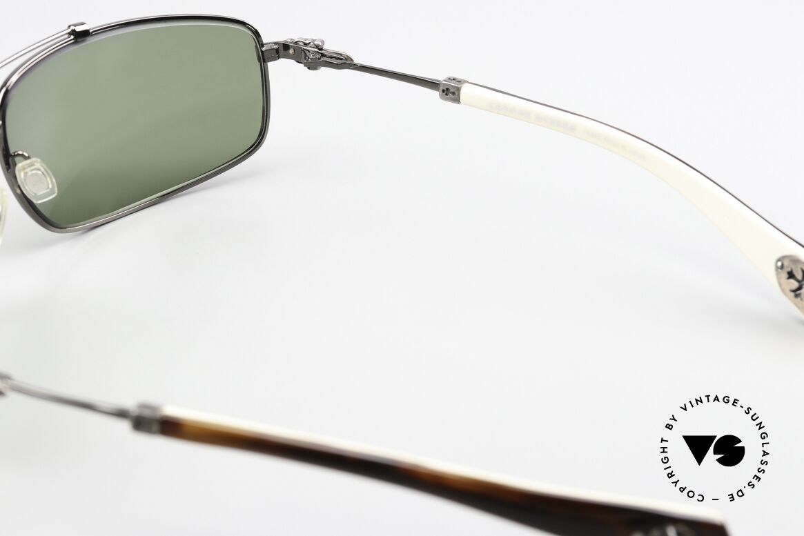 Chrome Hearts Boned Rockstar Sonnenbrille Von 2004, Größe: large, Passend für Herren