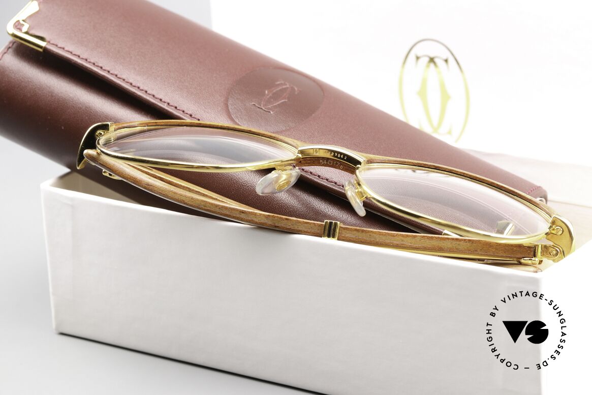 Cartier Malmaison Diego A Maradona Holzbrille, Größe: small, Passend für Herren und Damen Cartier Malmaison Diego A Maradona Holzbrille, Größe: small, Passend für Herren und Damen