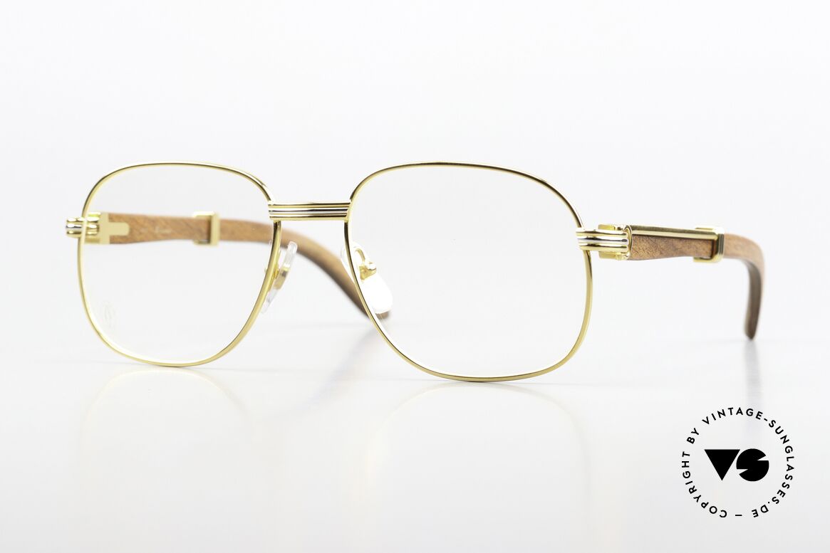 Cartier Monceau 90er Bubinga Edelholzbrille, außergewöhnliche CARTIER vintage Luxus-Brille, Passend für Herren und Damen Cartier Monceau 90er Bubinga Edelholzbrille, außergewöhnliche CARTIER vintage Luxus-Brille, Passend für Herren und Damen