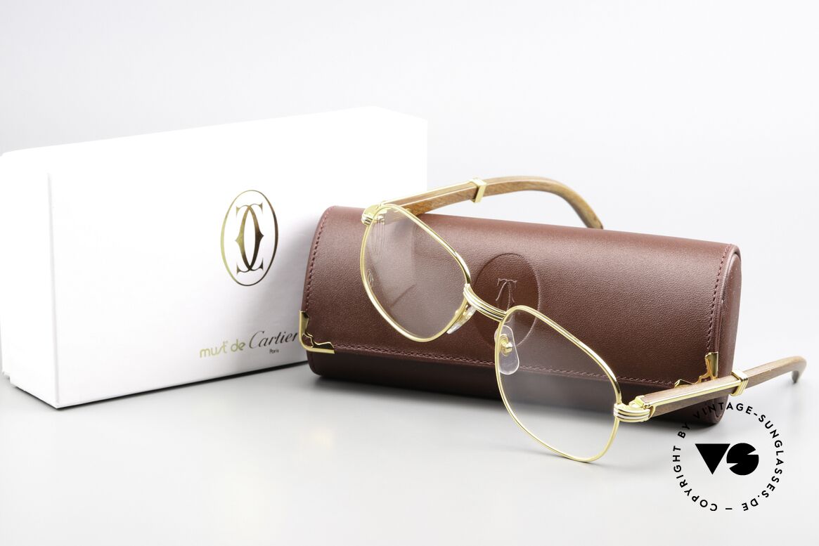 Cartier Monceau 90er Bubinga Edelholzbrille, Größe: medium, Passend für Herren und Damen Cartier Monceau 90er Bubinga Edelholzbrille, Größe: medium, Passend für Herren und Damen
