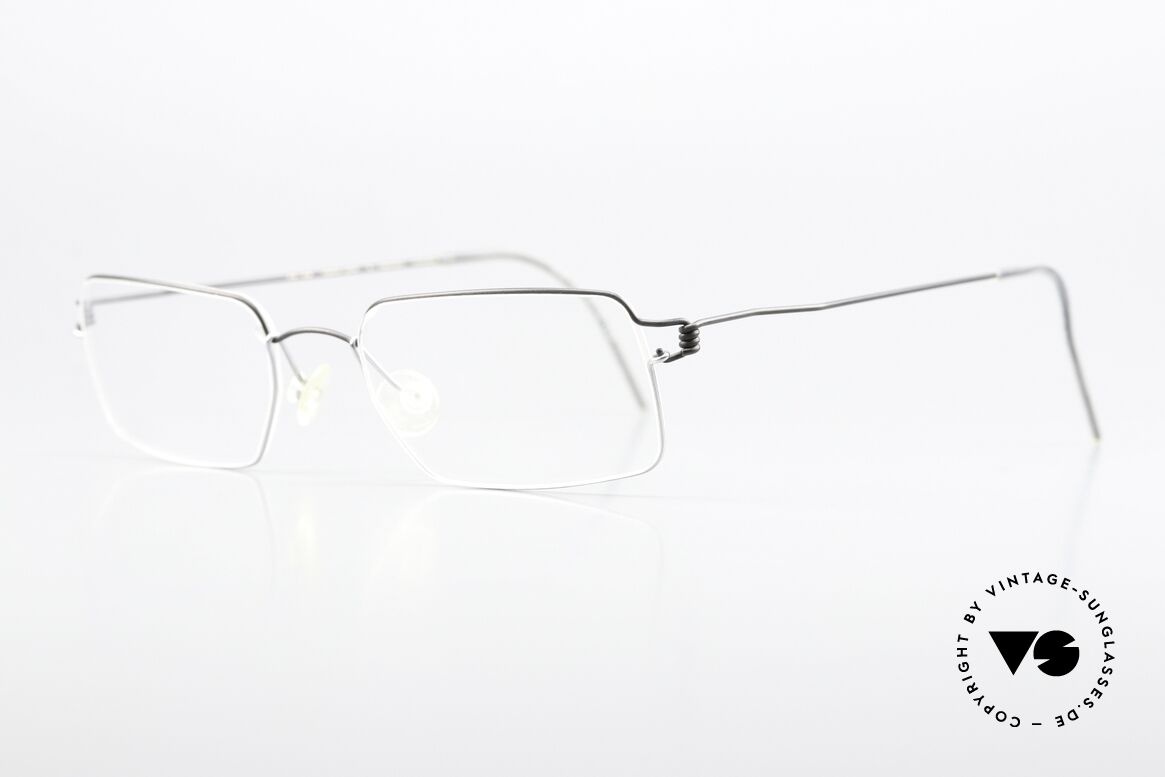 Lindberg Cantus Air Titan Rim Eckige Titanbrille Zweifarbig, zweifarbiger Rahmen in schwarz und grau bzw. silber, Passend für Herren und Damen Lindberg Cantus Air Titan Rim Eckige Titanbrille Zweifarbig, zweifarbiger Rahmen in schwarz und grau bzw. silber, Passend für Herren und Damen