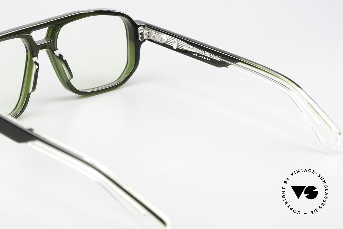 Jacques Marie Mage Evans Massive Azetatbrille Eckig, Größe: large, Passend für Herren und Damen