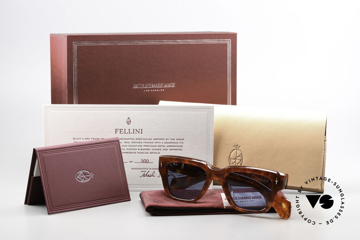 Jacques Marie Mage Fellini Connoisseur Sonnenbrille, Größe: medium, Passend für Herren