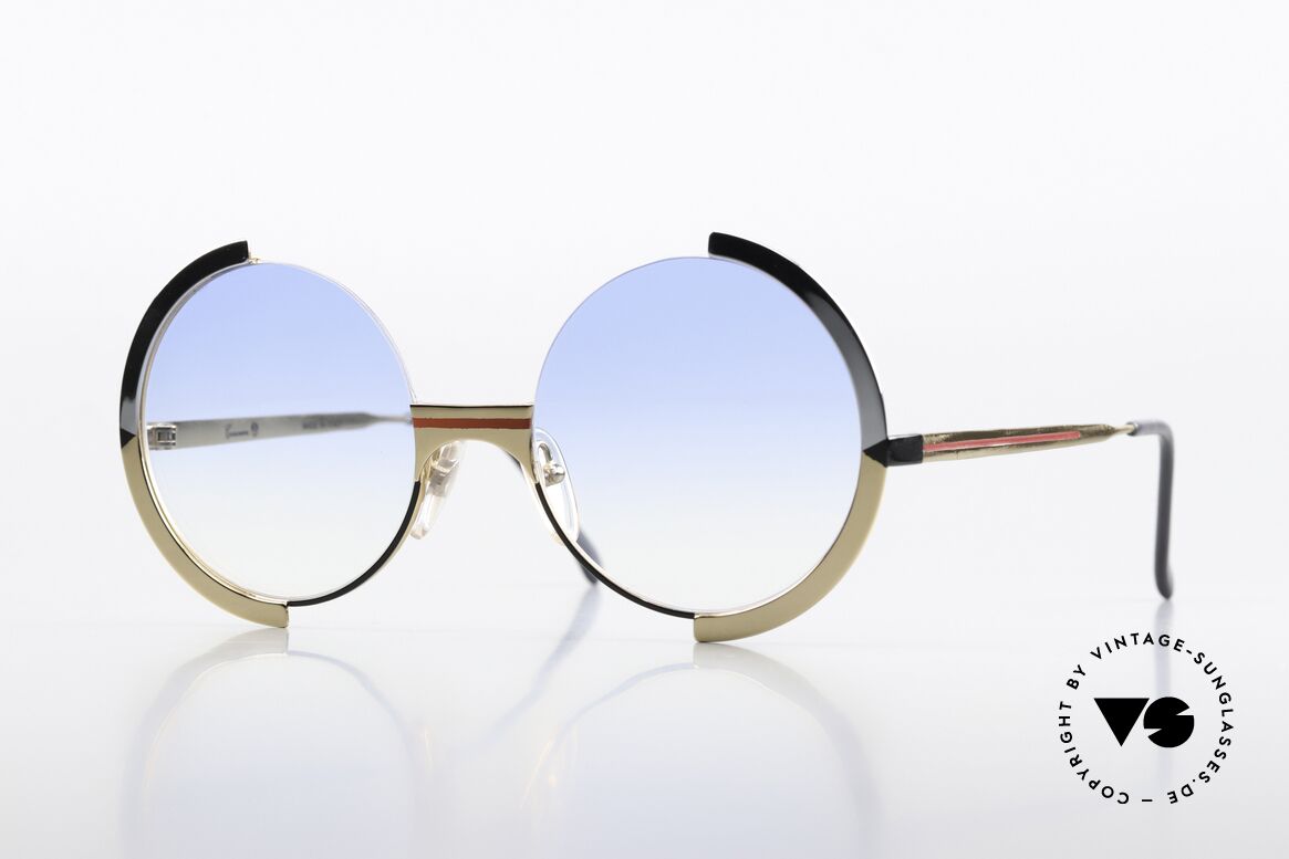 Casanova FC4 Runde Kunstsonnenbrille 80er, sehr markante vintage Casanova Sonnenbrille der 80er, Passend für Herren und Damen Casanova FC4 Runde Kunstsonnenbrille 80er, sehr markante vintage Casanova Sonnenbrille der 80er, Passend für Herren und Damen