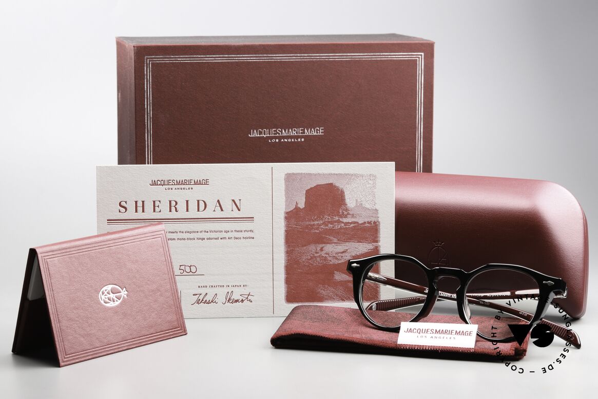 Jacques Marie Mage Sheridan Panto Brille Bloodstone Color, Größe: medium, Passend für Herren und Damen Jacques Marie Mage Sheridan Panto Brille Bloodstone Color, Größe: medium, Passend für Herren und Damen