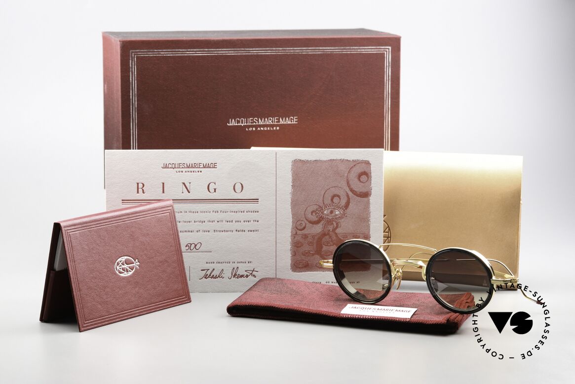 Jacques Marie Mage Ringo 2 Fab Four Inspirierte Brille, Größe: large, Passend für Herren und Damen