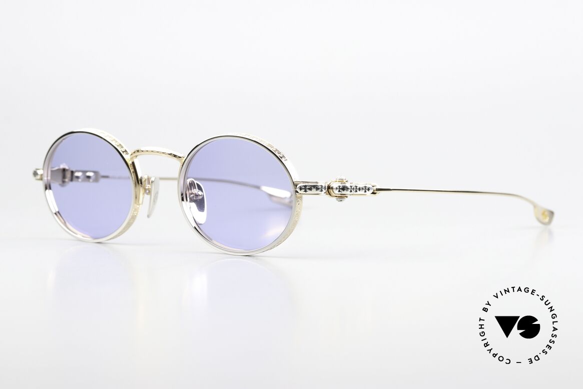 Chrome Hearts Honey Dipped Modell Der Werbekampagne, ovaler Rahmen mit vielen aufwendigen Gravuren, Passend für Herren und Damen Chrome Hearts Honey Dipped Modell Der Werbekampagne, ovaler Rahmen mit vielen aufwendigen Gravuren, Passend für Herren und Damen