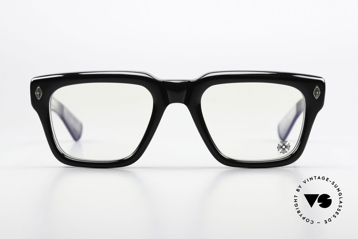 Chrome Hearts Gnarlin Männerbrille 925 Silber Rocker, markante Azetat-Brille mit Rockstar Attitude, Passend für Herren Chrome Hearts Gnarlin Männerbrille 925 Silber Rocker, markante Azetat-Brille mit Rockstar Attitude, Passend für Herren