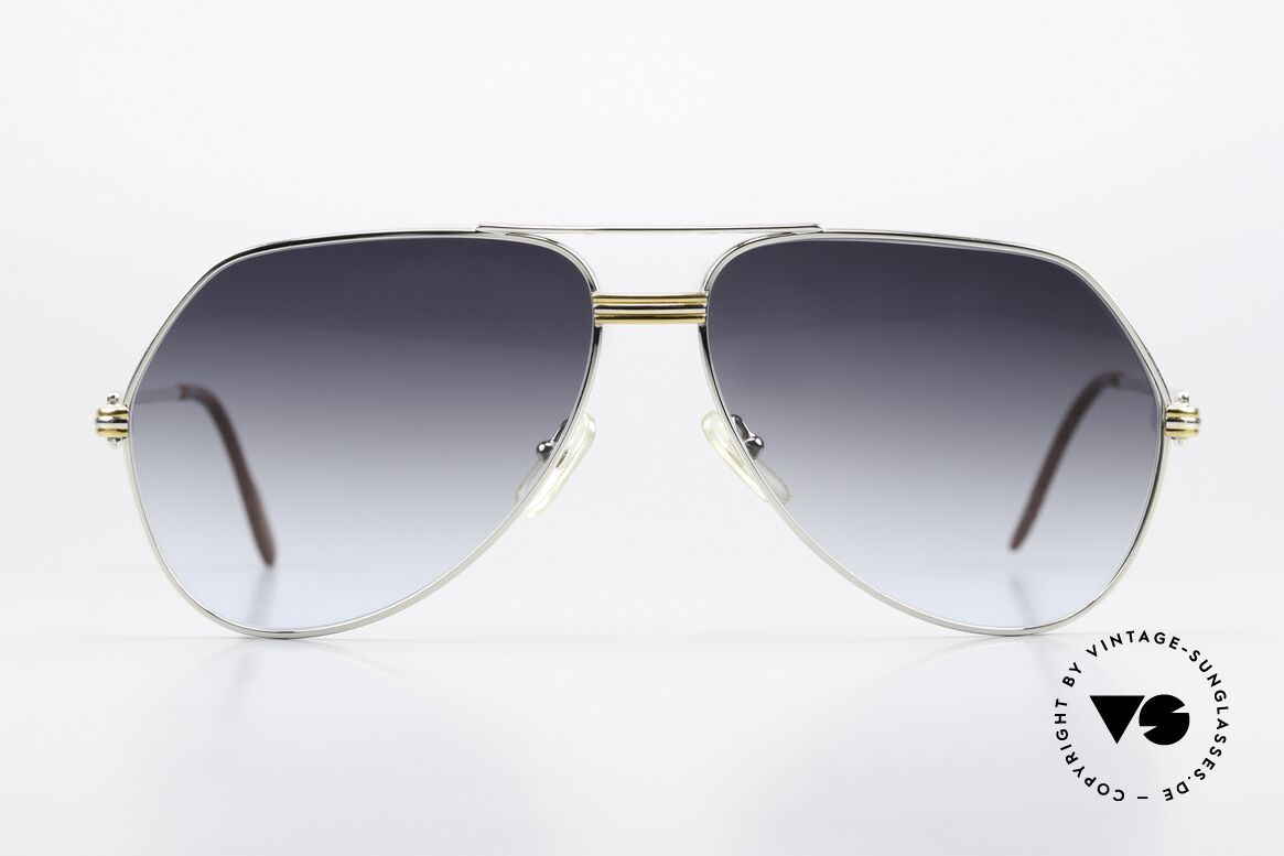 Cartier Vendome LC - L Platin Sonnenbrille Aviator 80er, Vendome = das berühmteste Brillendesign von CARTIER, Passend für Herren