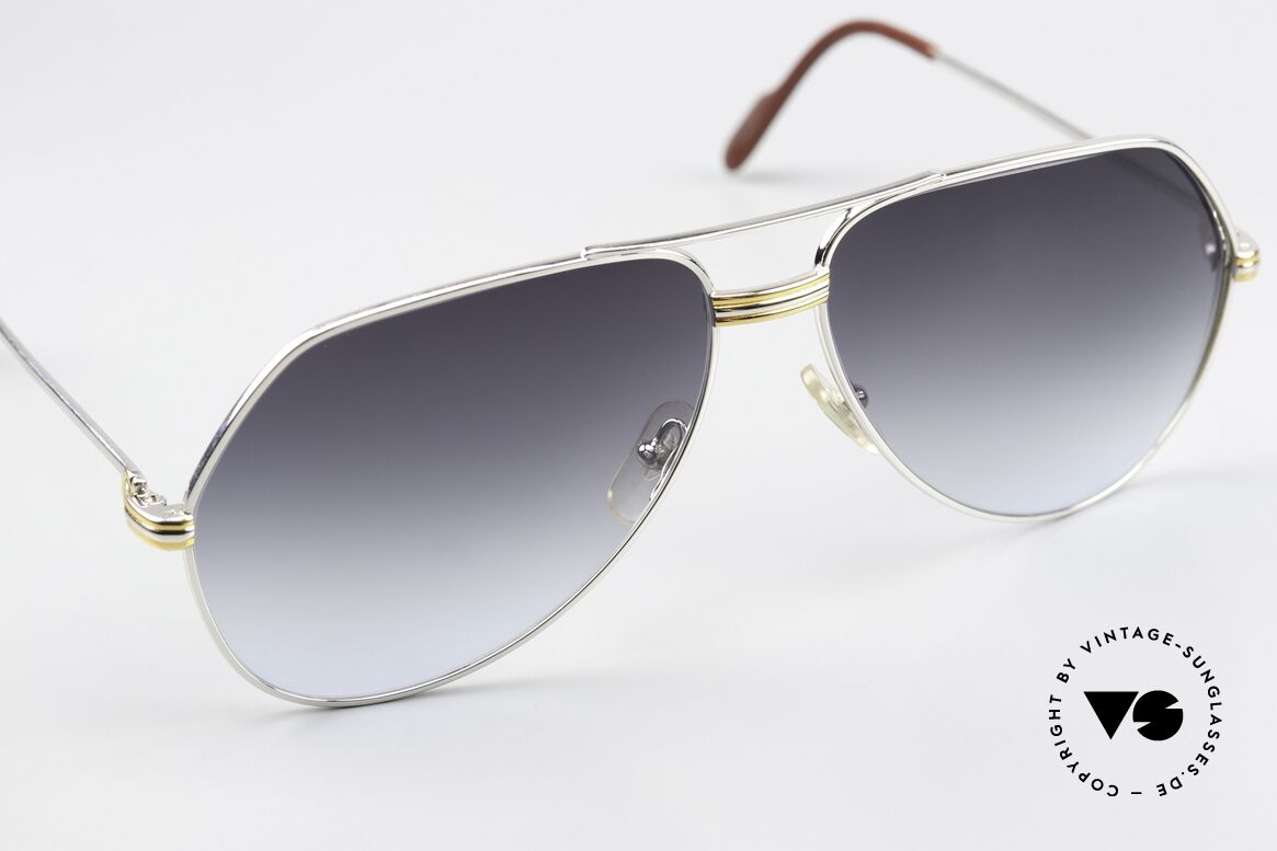 Cartier Vendome LC - L Platin Sonnenbrille Aviator 80er, 2. hand Modell im neuwertigen Zustand mit orig. Etui, Passend für Herren