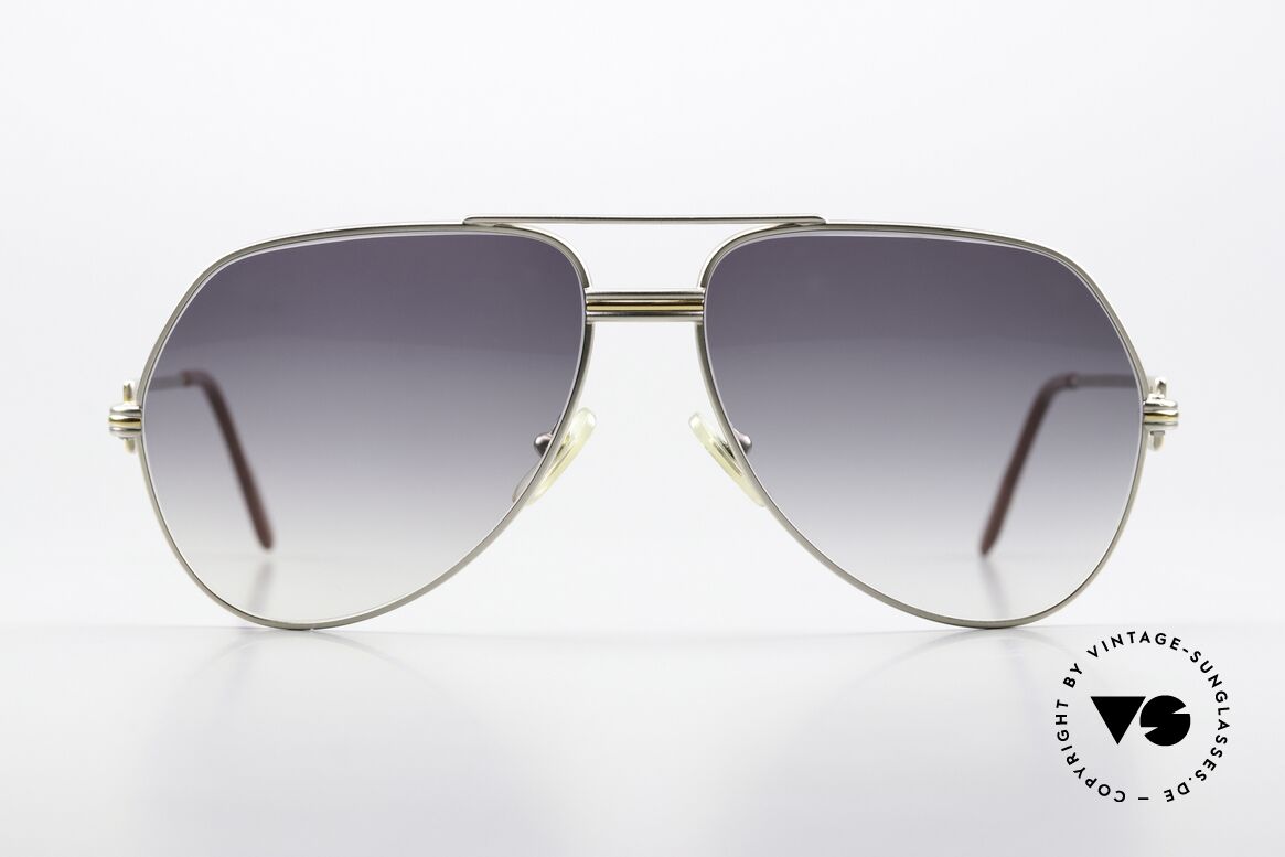 Cartier Vendome LC - M Edle Palladium Sonnenbrille, wurde 1983 veröffentlicht & dann bis 1997 produziert, Passend für Herren