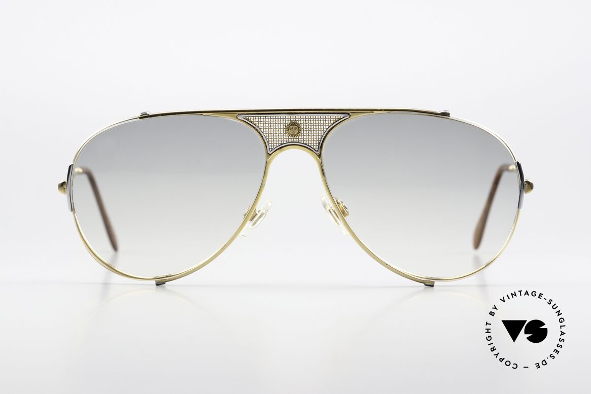 St. Moritz 401 Rare Jupiter Sonnenbrille, kostbares 80er Jahre Designerstück mit Jupiter Symbol, Passend für Herren und Damen St. Moritz 401 Rare Jupiter Sonnenbrille, kostbares 80er Jahre Designerstück mit Jupiter Symbol, Passend für Herren und Damen