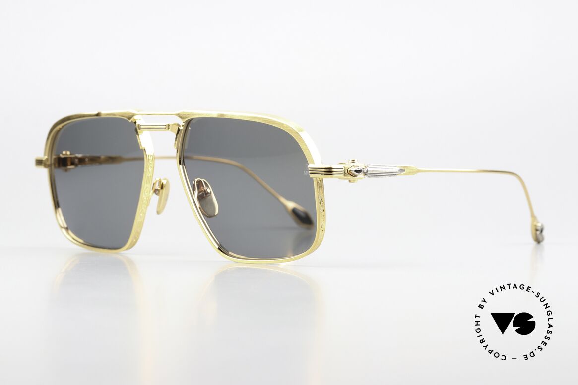 Jacques Marie Mage Labarge Teure Last Frontier Collection, 70er Jahre inspirierte Beta-Titanium Sonnenbrille, Passend für Herren Jacques Marie Mage Labarge Teure Last Frontier Collection, 70er Jahre inspirierte Beta-Titanium Sonnenbrille, Passend für Herren
