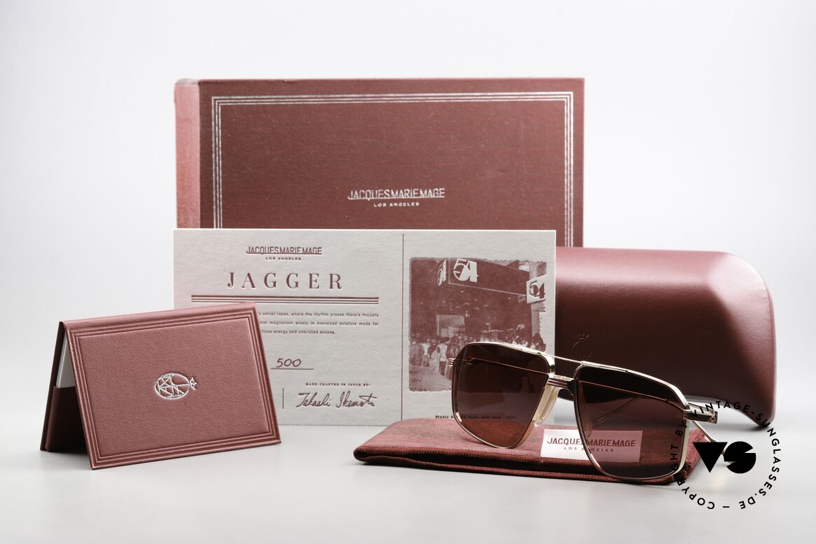 Jacques Marie Mage Jagger Sonnenbrille Zum Feiern, Größe: large, Passend für Herren