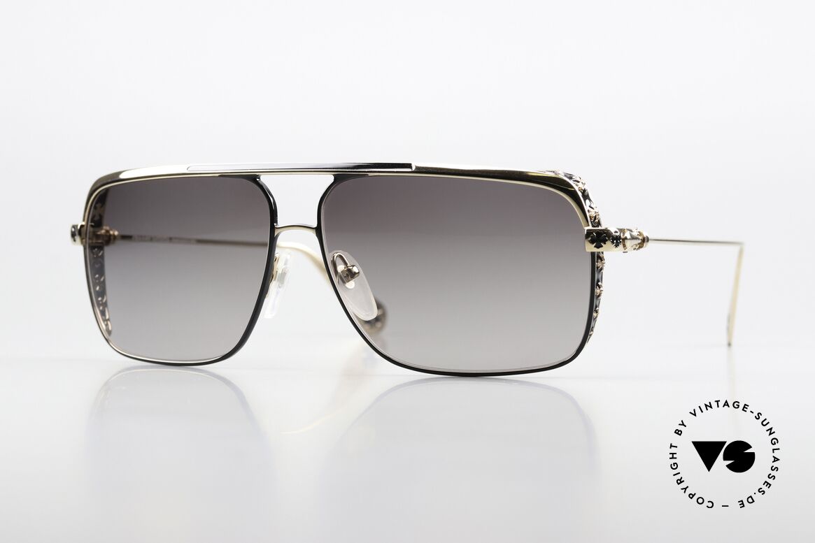 Chrome Hearts Boneyard II Titanium Sonnenbrille Vergoldet, Chrome Hearts Sonnenbrille, Mod. BONEYARD II, Passend für Herren Chrome Hearts Boneyard II Titanium Sonnenbrille Vergoldet, Chrome Hearts Sonnenbrille, Mod. BONEYARD II, Passend für Herren