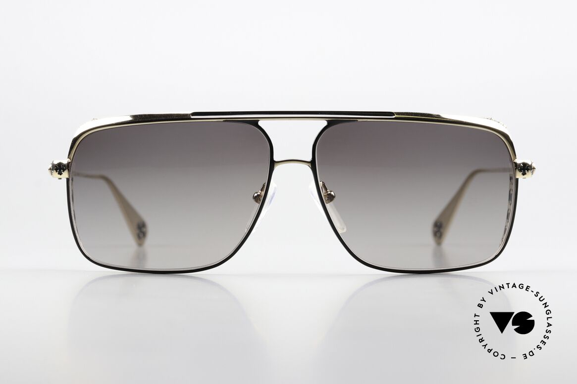 Chrome Hearts Boneyard II Titanium Sonnenbrille Vergoldet, Titanium Luxus-Sonnenbrille; edel vergoldet GP, Passend für Herren Chrome Hearts Boneyard II Titanium Sonnenbrille Vergoldet, Titanium Luxus-Sonnenbrille; edel vergoldet GP, Passend für Herren