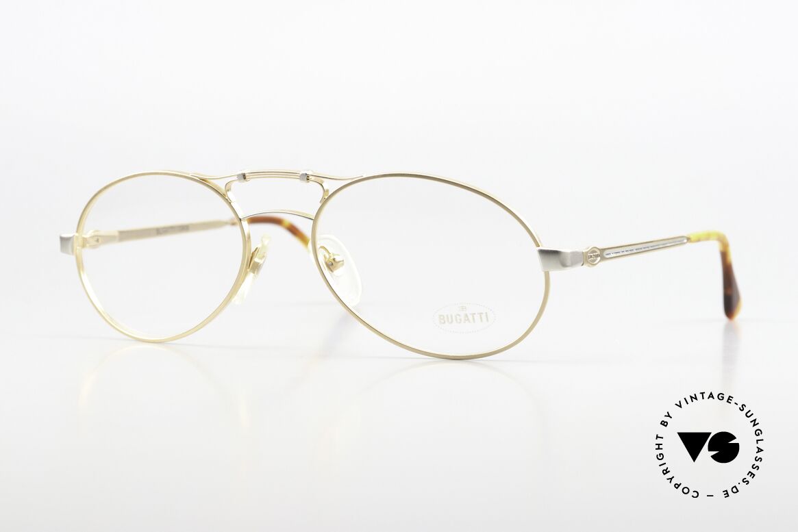 Bugatti 13408 Vintage Herrenbrille Luxus, kostbare 90er Jahre BUGATTI vintage Brillenfassung, Passend für Herren