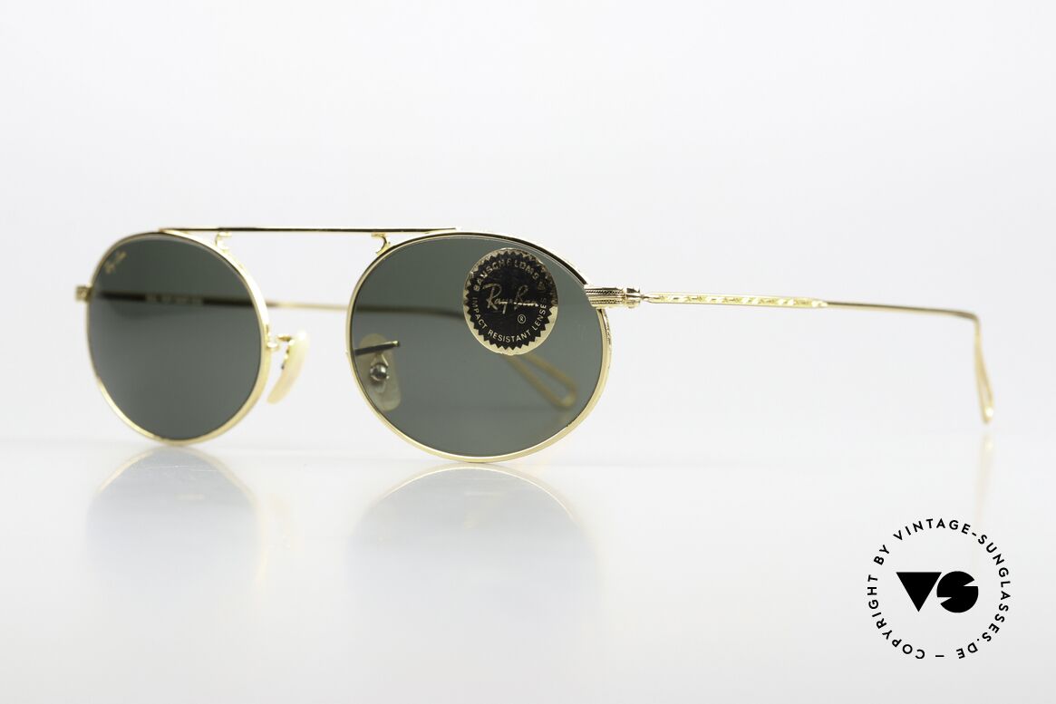 Ray Ban Vintage Oval Bausch&Lomb USA Brille 90er, mit den legendären B&L Gläsern (100% UV Schutz), Passend für Herren und Damen Ray Ban Vintage Oval Bausch&Lomb USA Brille 90er, mit den legendären B&L Gläsern (100% UV Schutz), Passend für Herren und Damen