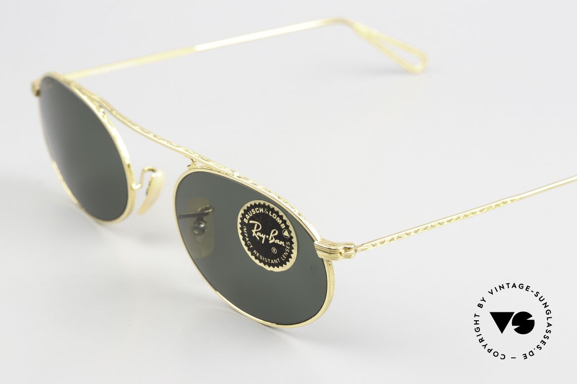 Ray Ban Vintage Oval Bausch&Lomb USA Brille 90er, ungetragenes Einzelstück (wie all unsere Raritäten), Passend für Herren und Damen Ray Ban Vintage Oval Bausch&Lomb USA Brille 90er, ungetragenes Einzelstück (wie all unsere Raritäten), Passend für Herren und Damen