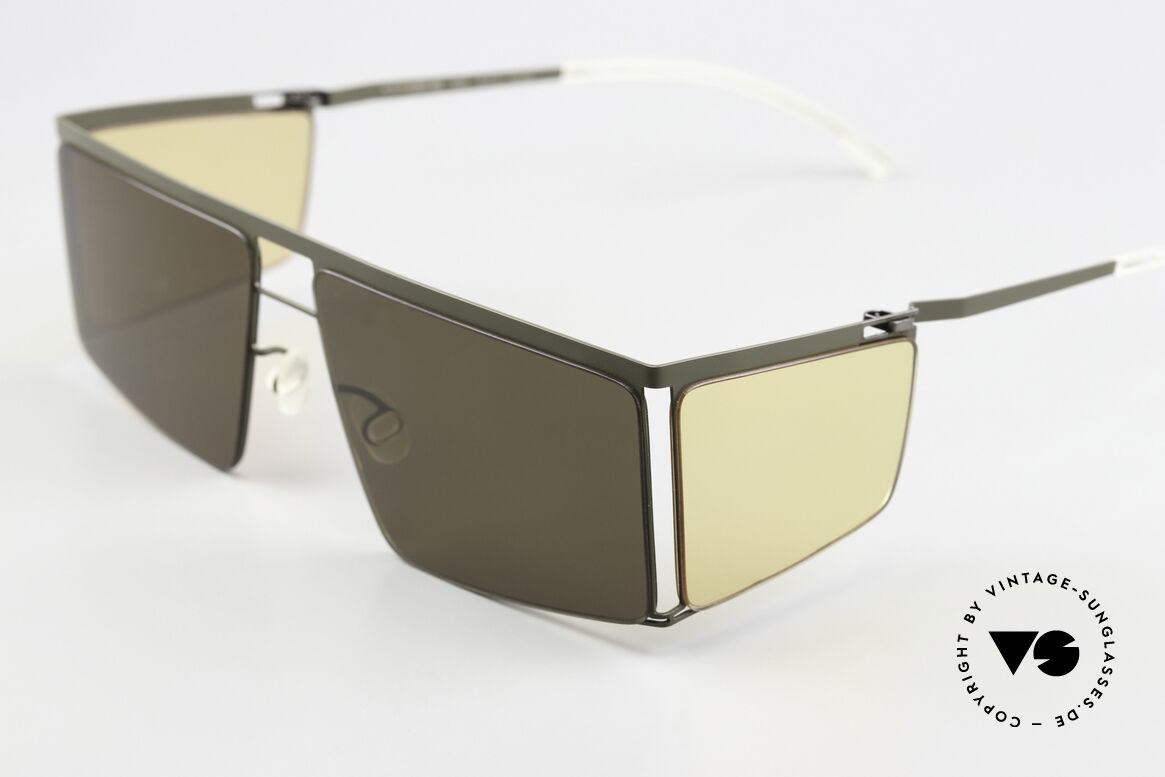 Mykita Helmut Lang HL001 Camou Green Jelly Yellow Sides, color code 870 = 'Camou Green Jelly Yellow Sides', Passend für Herren und Damen Mykita Helmut Lang HL001 Camou Green Jelly Yellow Sides, color code 870 = 'Camou Green Jelly Yellow Sides', Passend für Herren und Damen
