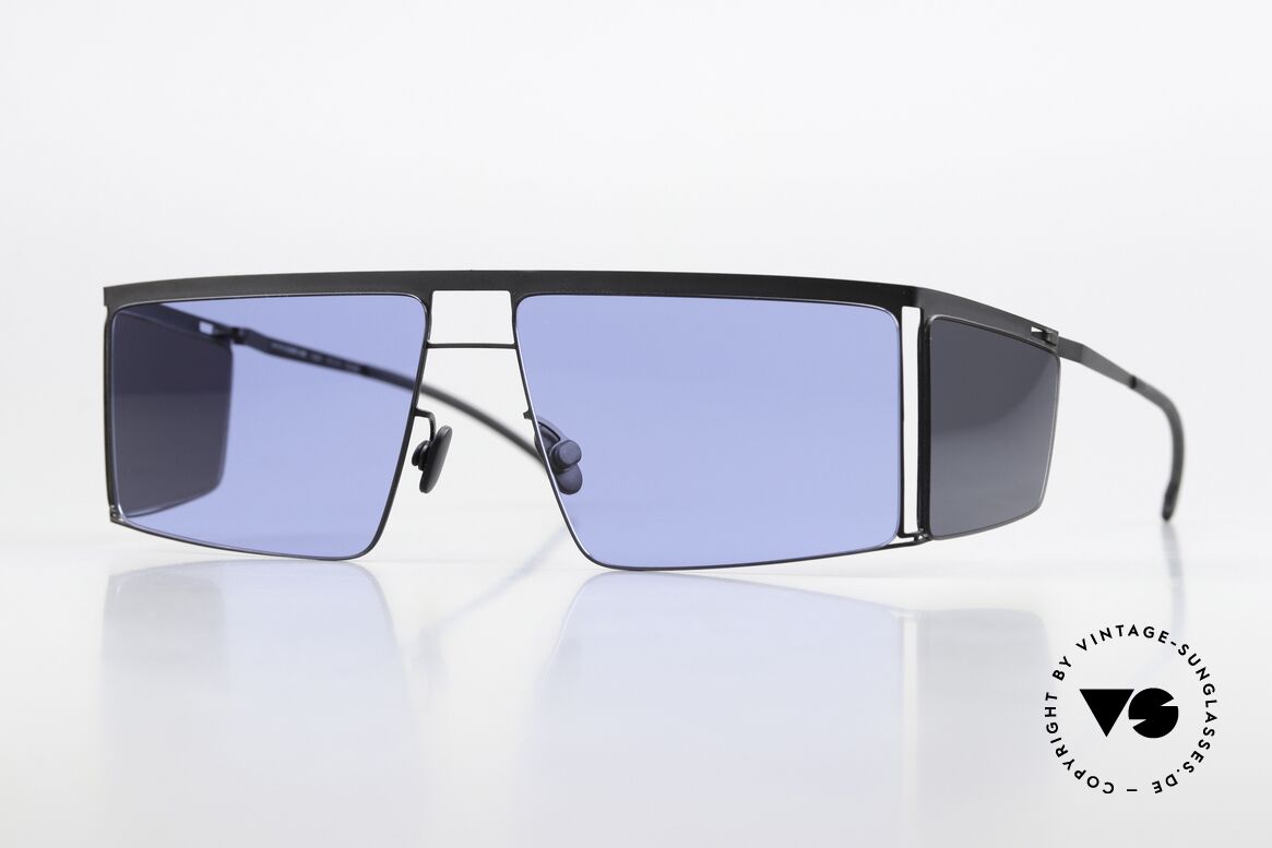 Mykita Helmut Lang HL001 Black Sides Superblue Solid, Mykita Sonnenbrille, Mod. HL001, Gr. 57/13, c. 868, Passend für Herren und Damen Mykita Helmut Lang HL001 Black Sides Superblue Solid, Mykita Sonnenbrille, Mod. HL001, Gr. 57/13, c. 868, Passend für Herren und Damen