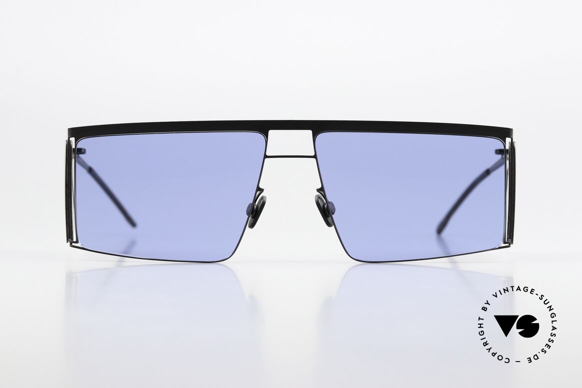 Mykita Helmut Lang HL001 Black Sides Superblue Solid, Zusammenarbeit mit Modedesigner HELMUT LANG, Passend für Herren und Damen Mykita Helmut Lang HL001 Black Sides Superblue Solid, Zusammenarbeit mit Modedesigner HELMUT LANG, Passend für Herren und Damen