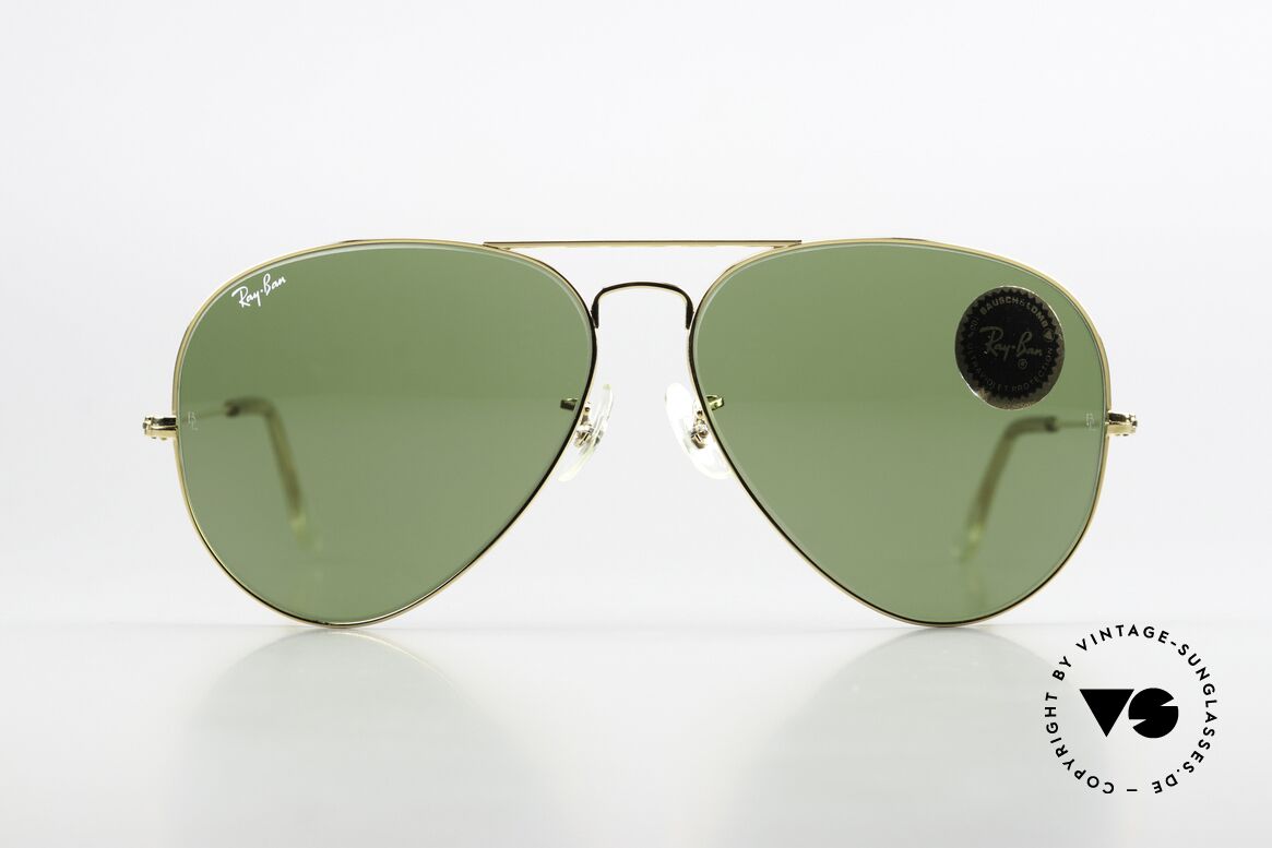 Ray Ban Large Metal II 80er Pilotenbrille RB3 Aviator, die Pilotenbrille schlechthin in Größe 62/14 large, Passend für Herren Ray Ban Large Metal II 80er Pilotenbrille RB3 Aviator, die Pilotenbrille schlechthin in Größe 62/14 large, Passend für Herren