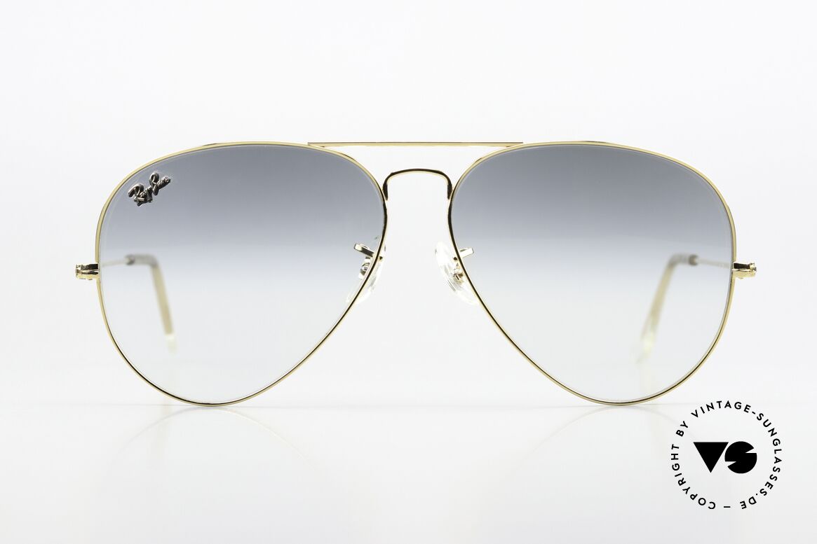 Ray Ban Large Metal II Precious Metals Verlaufsgläser, die Pilotenbrille schlechthin in Größe 62/14 large, Passend für Herren
